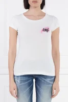 T-shirt Scoop | Slim Fit Dsquared2 biały