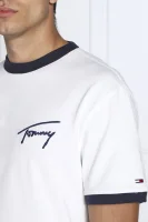 T-shirt SIGNATURE RINGER | Regular Fit Tommy Jeans white