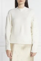 Бавовняний светр | Relaxed fit | з додаванням кашеміру Liviana Conti білий