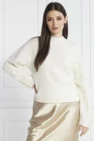 Бавовняний светр | Relaxed fit | з додаванням кашеміру Liviana Conti білий