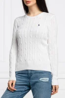 Sweter | Slim Fit POLO RALPH LAUREN biały