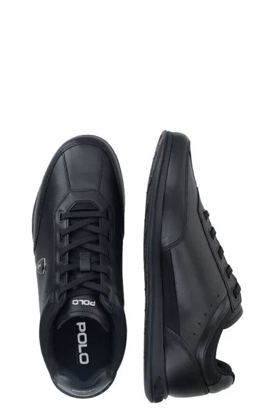 Polo Ralph Lauren Sayer sneakers in black with logo | ASOS