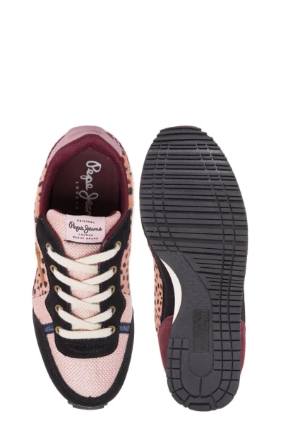 Sidney Leopard Sneakers Pepe Jeans London pink