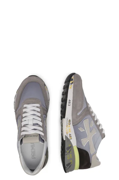 Sneakers MICK | with addition of leather Premiata gray