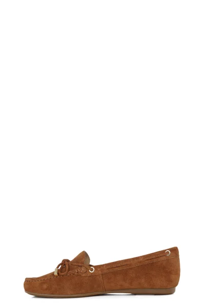Skórzane mokasyny Sutton Michael Kors brązowy