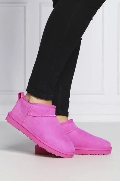 Leather snowboots CLASSIC UGG pink