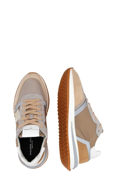 Leather sneakers Philippe Model beige