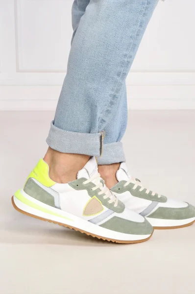 шкіряні кросівки Philippe Model зелений