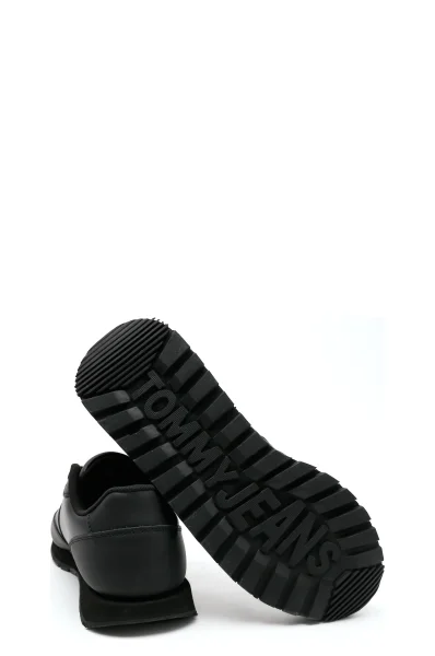 Sneakersy | z dodatkiem skóry Tommy Jeans czarny