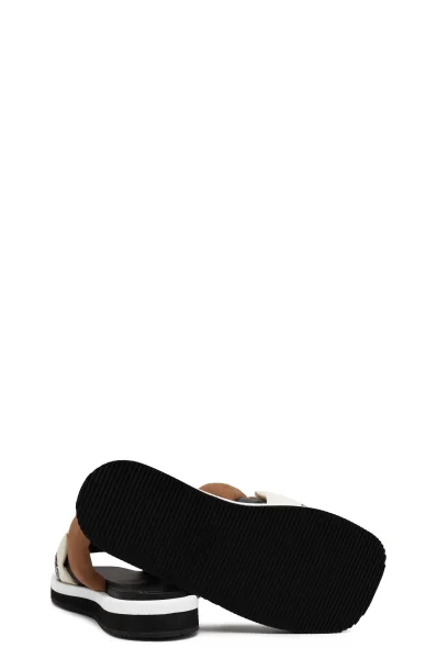 Шльопанці Allie Braid Slide-MN | з додаванням шкіри BOSS BLACK чорний
