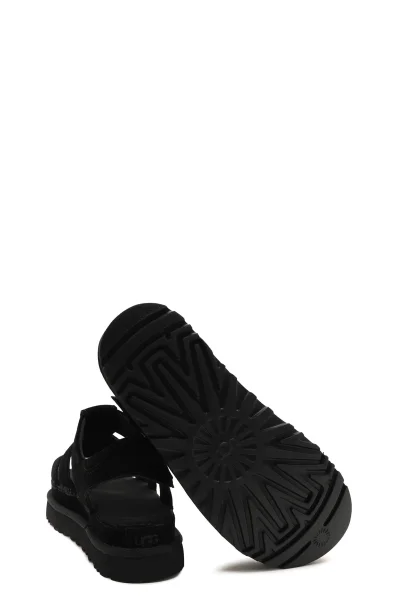 Skórzane sandały W GOLDENSTAR STRAP UGG czarny