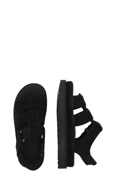 Leather sandals W GOLDENSTAR STRAP UGG black