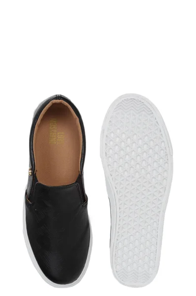 Slip-On Sneakers Love Moschino black