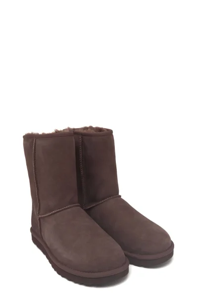 Leather snowboots W Classic Short II UGG brown