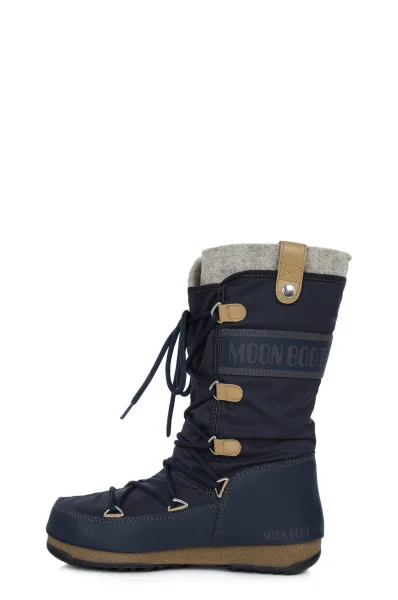 Monaco Felt Snow Boots Moon Boot navy blue