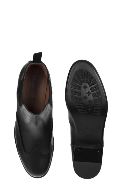 Leather jodhpur boots Tailored BOSS BLACK black