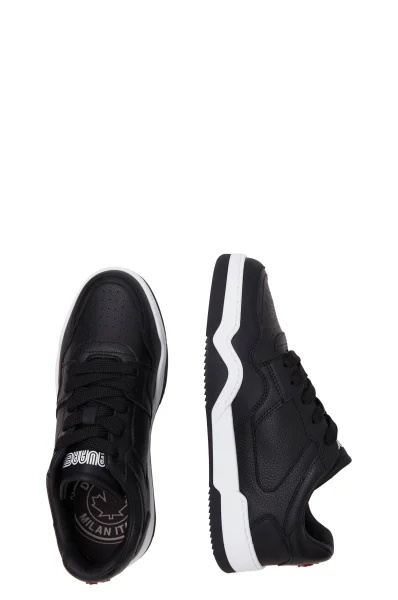 Leather sneakers SPIKER Dsquared2 black