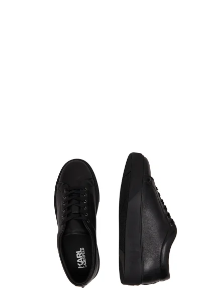 Кросівки FLINT Lace Lo Lthr | з додаванням шкіри Karl Lagerfeld чорний