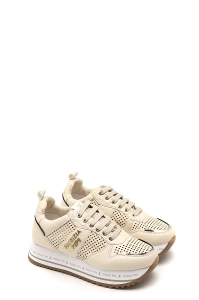 Sneakers | with addition of leather Patrizia Pepe cream