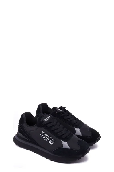 Sneakers | with addition of leather Versace Jeans Couture black