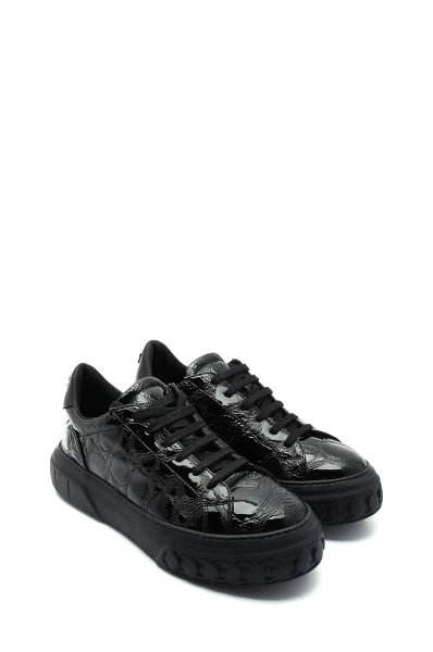 Leather sneakers Casadei black