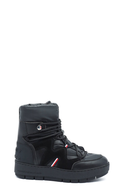 Snowboots | with addition of leather Tommy Hilfiger black