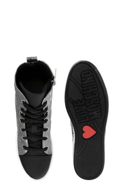 Canva shoes Love Moschino silver