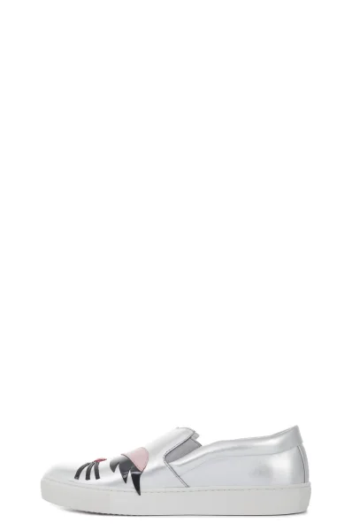 Slip-on shoes Karl Lagerfeld silver