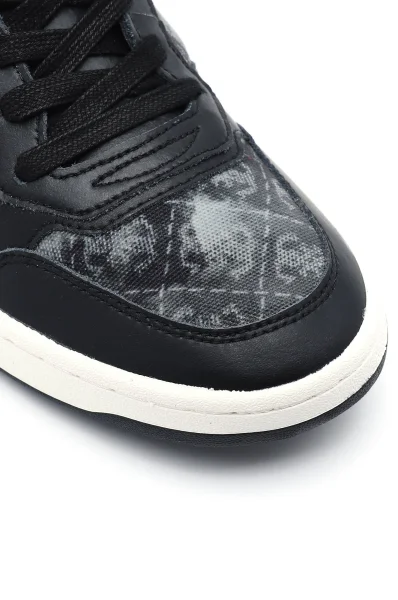 Sneakersy PESARO | z dodatkiem skóry Guess czarny