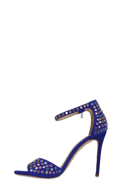 Sandały na szpilce Paris Guess niebieski
