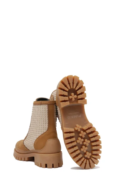 Leather ankle boots SALVIA Pinko 	camel	
