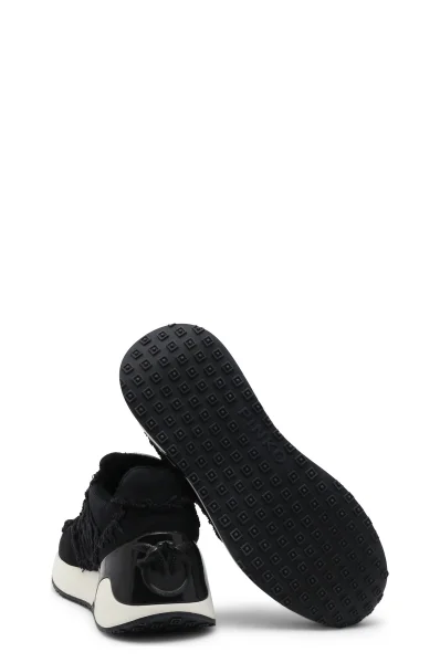 Sneakersy | z dodatkiem skóry Pinko czarny