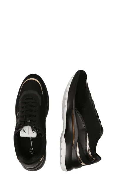 Sneakers | with addition of leather Armani Exchange black