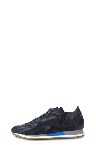 Sneakersy Etoile | z dodatkiem skóry Philippe Model granatowy