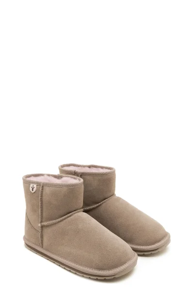 Leather snowboots Wallaby Mini | with addition of wool EMU Australia gray