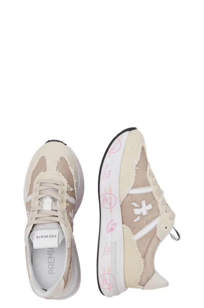 Sneakers CASSIE | with addition of leather Premiata beige