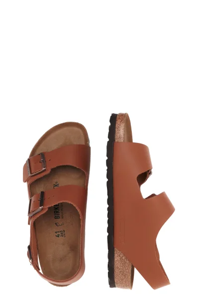 Leather sandals Milano Birkenstock brown