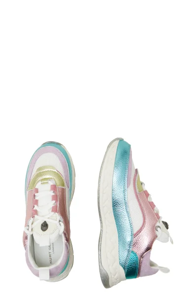 Sneakers | with addition of leather Kurt Geiger 	metallic	
