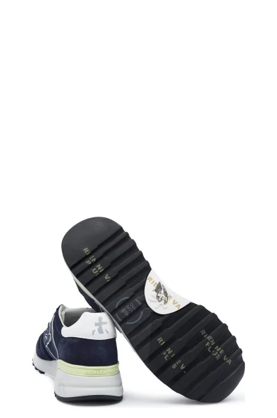 Sneakersy LANDER | z dodatkiem skóry Premiata granatowy
