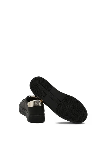 шкіряне кросівки Armani Exchange чорний