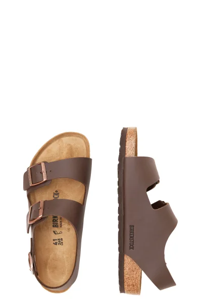 Skórzane sandały Milano Birkenstock brązowy
