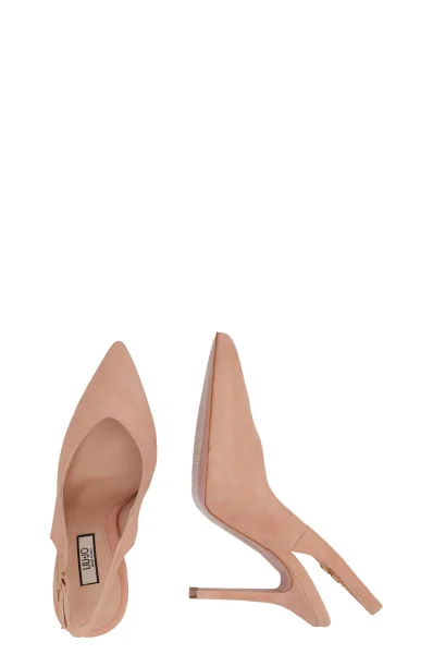 Leather high heels Liu Jo peach