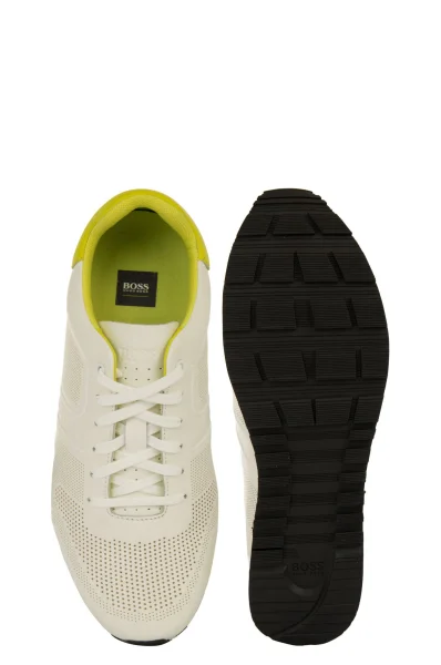 Sneakersy Parkour_Runn_lux BOSS GREEN biały