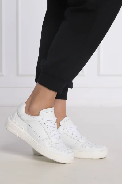 Skórzane sneakersy Liviana Conti biały