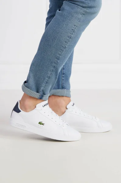 Sneakers Court | with addition of leather Lacoste white