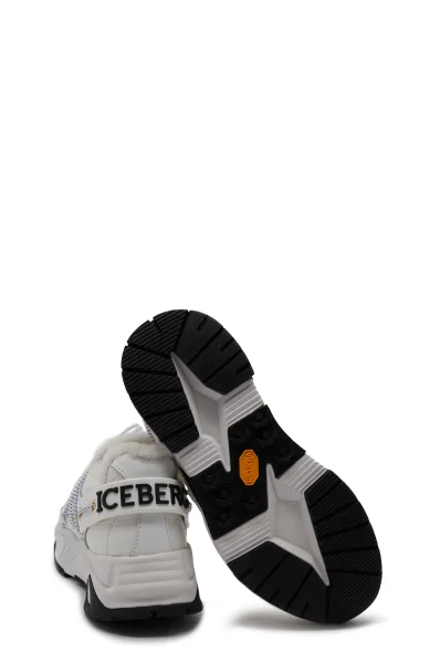 Skórzane sneakersy Iceberg biały