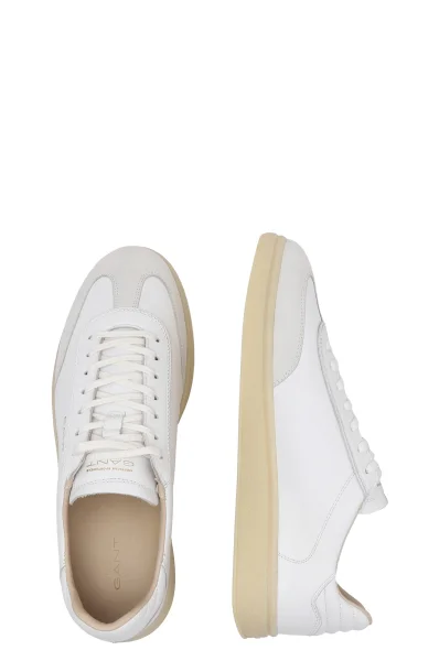 Skórzane sneakersy Cuzmo Gant biały