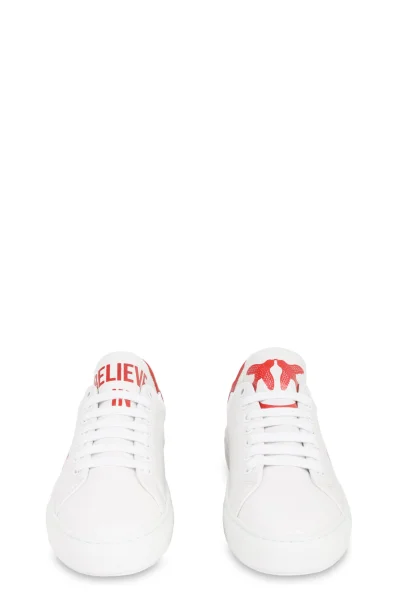Leather sneakers Accanita Pinko white