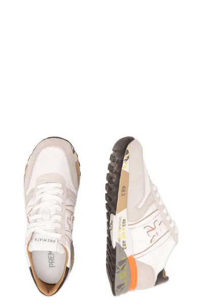 Sneakers LANDER | with addition of leather Premiata white