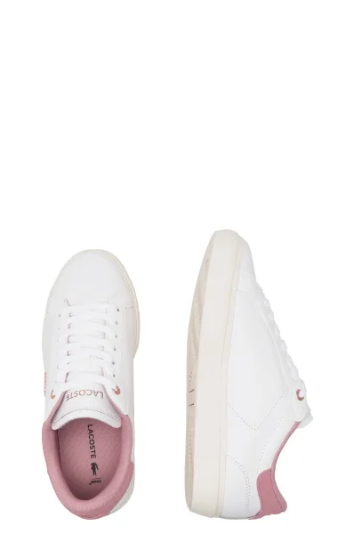 Leather sneakers Lacoste white